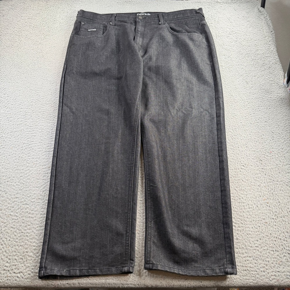 Enyce Jeans Mens 46x30 Black Denim Baggy Streetwear Skater Grunge Sean Combs
